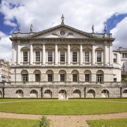 The west facade of Spencer House.