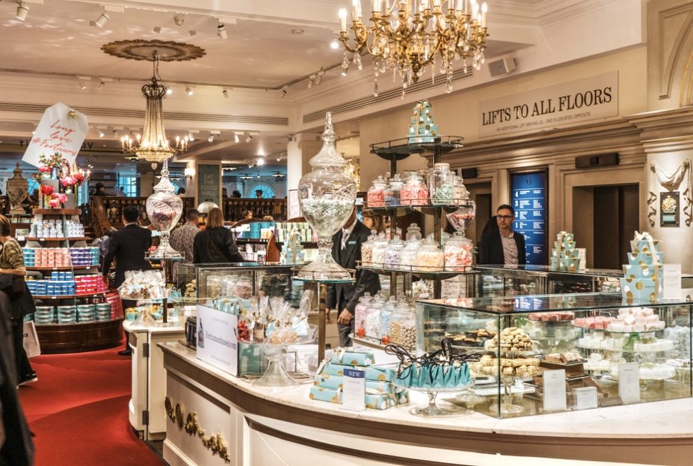 The patisserie section of Fortnum & Mason on Piccadilly.