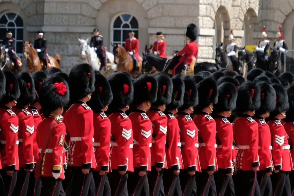 Trooping the Colour ceremony in London.